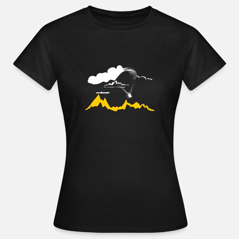 Paramotor and Cloud Libert'All - Women's T-Shirt - black