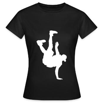 break dance - T-shirt Femme - noir - Devant - AI Model Female 172 dark (172cm)