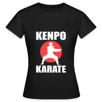Karate Selbstverteidigung Kampfsport - Frauen T-Shirt - Schwarz - Vorne - AI Model Female 172 dark (172cm)
