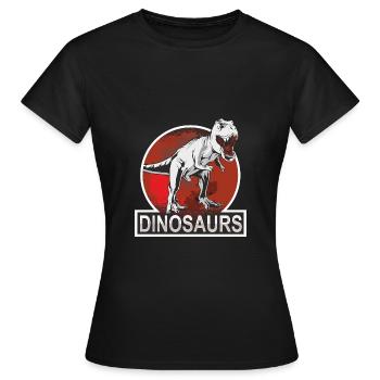 Dinosaurs - Frauen T-Shirt - Schwarz - Vorne - AI Model Female 172 dark (172cm)