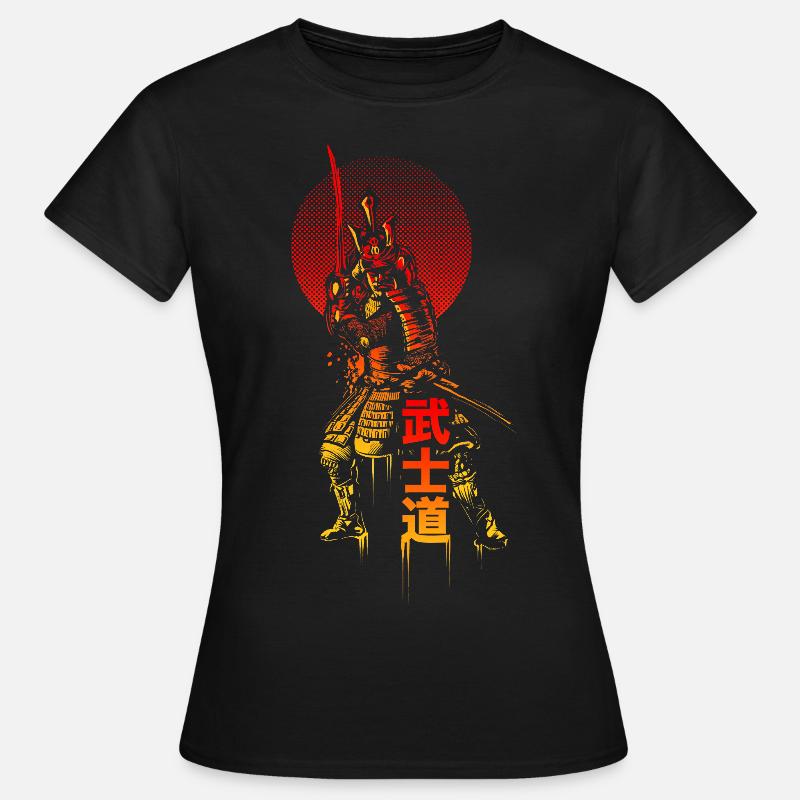 Samurai - Frauen T-Shirt - Schwarz