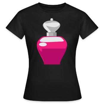 Parfum - T-shirt Femme - noir - Devant - AI Model Female 172 dark (172cm)
