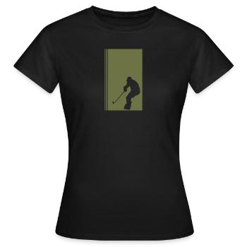 Icehockey Wintersport Eishockey Wintersport - Frauen T-Shirt - Schwarz - Vorne - AI Model Female 172 dark (172cm)