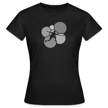Badminton Serve Badmintonspieler - Frauen T-Shirt - Schwarz - Vorne - AI Model Female 172 dark (172cm)