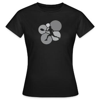 Tennis Backhand Tenni Racket Tennis Player - Women's T-Shirt - black - Front - AI Model Female 172 dark (172cm)