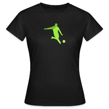 Soccer Kicker Headers Sports de balle - T-shirt Femme - noir - Devant - AI Model Female 172 dark (172cm)