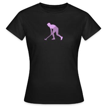 Hockey sur gazon Hockey en salle Hockey en salle - T-shirt Femme - noir - Devant - AI Model Female 172 dark (172cm)
