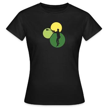 LSM Lacrosse - T-shirt Femme - noir - Devant - AI Model Female 172 dark (172cm)
