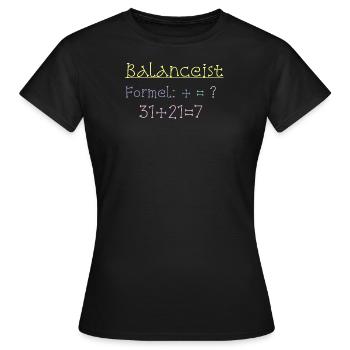 Balancist #1Neu 5 - Frauen T-Shirt - Schwarz - Vorne - AI Model Female 172 dark (172cm)