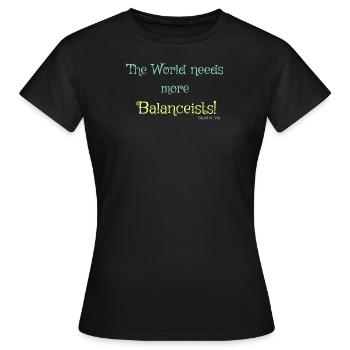 Balancist #1Neu 4 - Frauen T-Shirt - Schwarz - Vorne - AI Model Female 172 dark (172cm)
