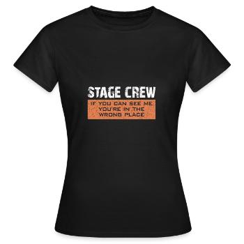 Stage Crew | Stagehand | Roadie - Women's T-Shirt - black - Front - AI Model Female 172 dark (172cm)