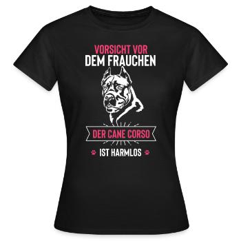 Cane Corso - Frauen T-Shirt - Schwarz - Vorne - AI Model Female 172 dark (172cm)