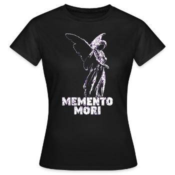 Memento Mori - Frauen T-Shirt - Schwarz - Vorne - AI Model Female 172 dark (172cm)