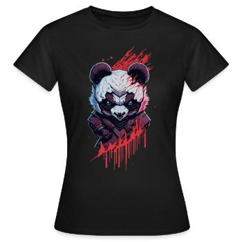Panda Ninja Dark Fantasy Evil - T-shirt Femme - noir - Devant - AI Model Female 172 dark (172cm)