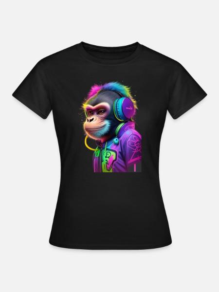 Affenmusik Graffiti - Frauen T-Shirt - Schwarz