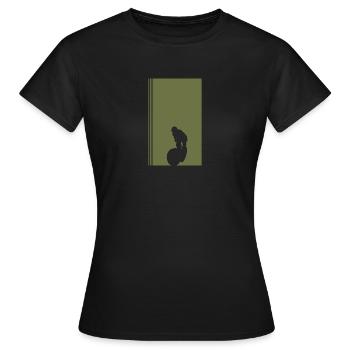 Mountainbiking Trail - Frauen T-Shirt - Schwarz - Vorne - AI Model Female 172 dark (172cm)