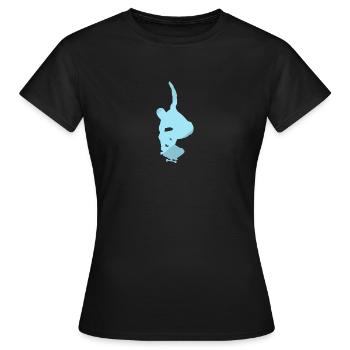 Skateboard Skateboarding Skateboarder sk8 - Frauen T-Shirt - Schwarz - Vorne - AI Model Female 172 dark (172cm)