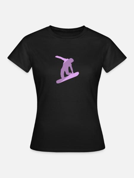 Snowboard SnowBoarder - Frauen T-Shirt - Schwarz