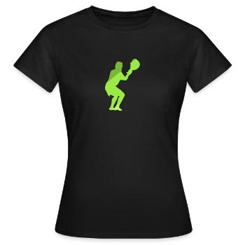 Lacrosse Crosse Lacrosse Stroke - T-shirt Femme - noir - Devant - AI Model Female 172 dark (172cm)