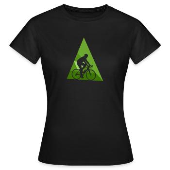 Fahrrad Radfahren Rad Radeln - Frauen T-Shirt - Schwarz - Vorne - AI Model Female 172 dark (172cm)