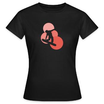 Boarder Snowboarder - Frauen T-Shirt - Schwarz - Vorne - AI Model Female 172 dark (172cm)