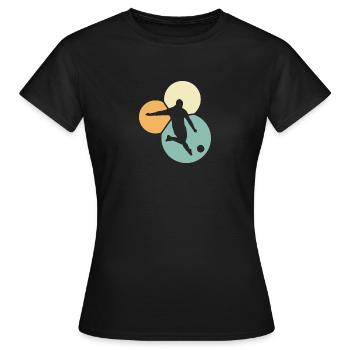 Défenseur Football - T-shirt Femme - noir - Devant - AI Model Female 172 dark (172cm)