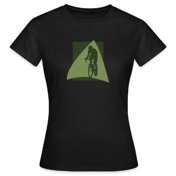 Cyclisme à vélo - T-shirt Femme - noir - Devant - AI Model Female 172 dark (172cm)