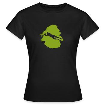 Joueur de football Joueur de football - T-shirt Femme - noir - Devant - AI Model Female 172 dark (172cm)