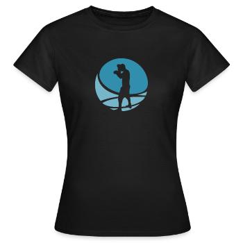 Boxkampf Boxer Uppercut - Frauen T-Shirt - Schwarz - Vorne - AI Model Female 172 dark (172cm)