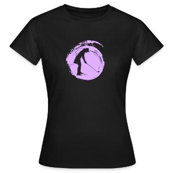 Golfspieler Driver - Frauen T-Shirt - Schwarz - Vorne - AI Model Female 172 dark (172cm)