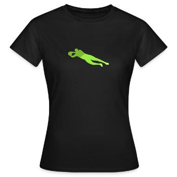 Joueur de football Joueur de football - T-shirt Femme - noir - Devant - AI Model Female 172 dark (172cm)
