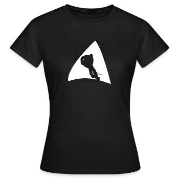 Hockey sur glace Hockey sur glace - T-shirt Femme - noir - Devant - AI Model Female 172 dark (172cm)