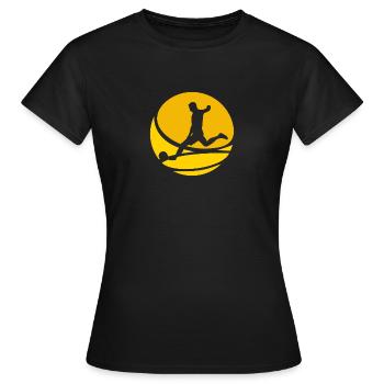 Joueur de football Joueur de football - T-shirt Femme - noir - Devant - AI Model Female 172 dark (172cm)
