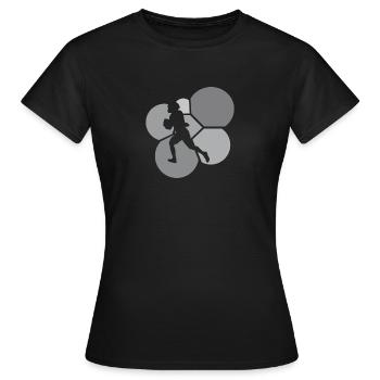 Football américain Gridiron Touchdown Rugby - T-shirt Femme - noir - Devant - AI Model Female 172 dark (172cm)