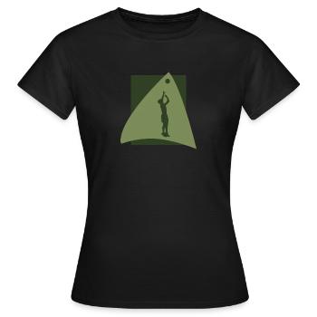 Beach-volley - T-shirt Femme - noir - Devant - AI Model Female 172 dark (172cm)