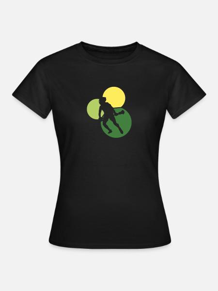 Intercrosse Lacrosse - Frauen T-Shirt - Schwarz
