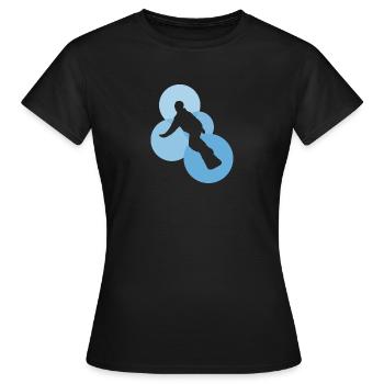 Snowboarder Snowboard Snowboarding - Women's T-Shirt - black - Front - AI Model Female 172 dark (172cm)