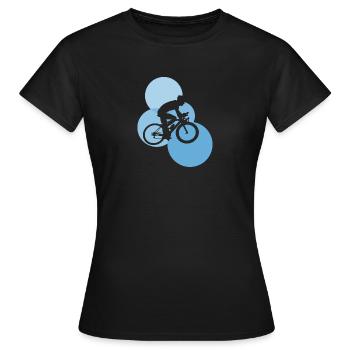 Cyclist Cycle - Frauen T-Shirt - Schwarz - Vorne - AI Model Female 172 dark (172cm)