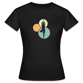 Pilates Mantra - T-shirt Femme - noir - Devant - AI Model Female 172 dark (172cm)