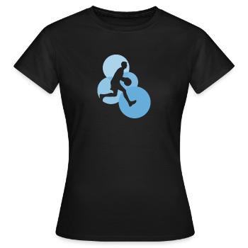 Dunk Hoop - Women's T-Shirt - black - Front - AI Model Female 172 dark (172cm)