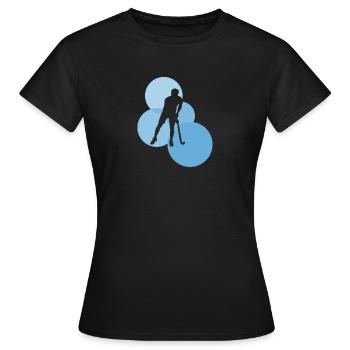 Stick Indoor - Frauen T-Shirt - Schwarz - Vorne - AI Model Female 172 dark (172cm)