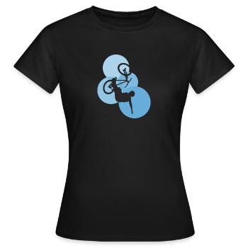 Trail Downhill - Frauen T-Shirt - Schwarz - Vorne - AI Model Female 172 dark (172cm)