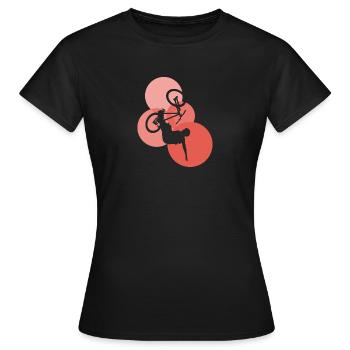 Trail MTB b - Frauen T-Shirt - Schwarz - Vorne - AI Model Female 172 dark (172cm)
