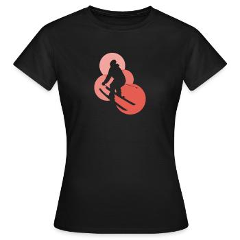 Schi Ski - Frauen T-Shirt - Schwarz - Vorne - AI Model Female 172 dark (172cm)