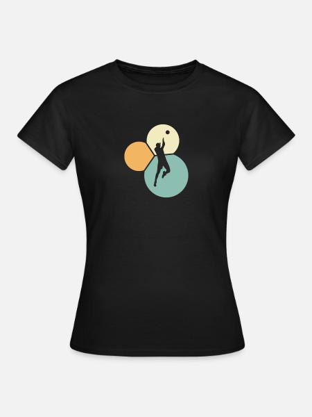 Volleyballer College b - Frauen T-Shirt - Schwarz
