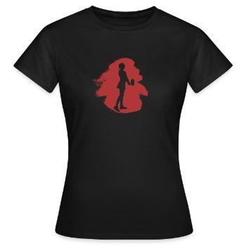 Tennisspieler Tennisspieler Tennisplatz - Frauen T-Shirt - Schwarz - Vorne - AI Model Female 172 dark (172cm)