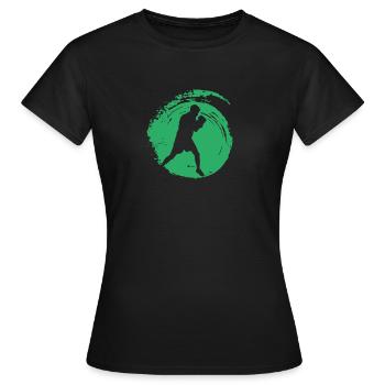 Boxing Boxer Uppercut - Frauen T-Shirt - Schwarz - Vorne - AI Model Female 172 dark (172cm)