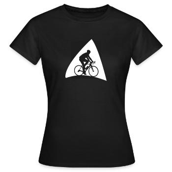 Radfahren Radfahrer - Frauen T-Shirt - Schwarz - Vorne - AI Model Female 172 dark (172cm)