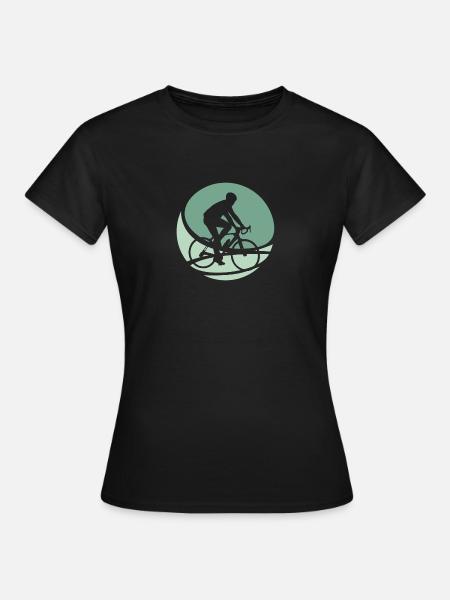 Radfahrer Fahrradfahren Fahrradfahren - Frauen T-Shirt - Schwarz