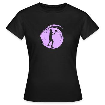 Drop Smash - T-shirt Femme - noir - Devant - AI Model Female 172 dark (172cm)